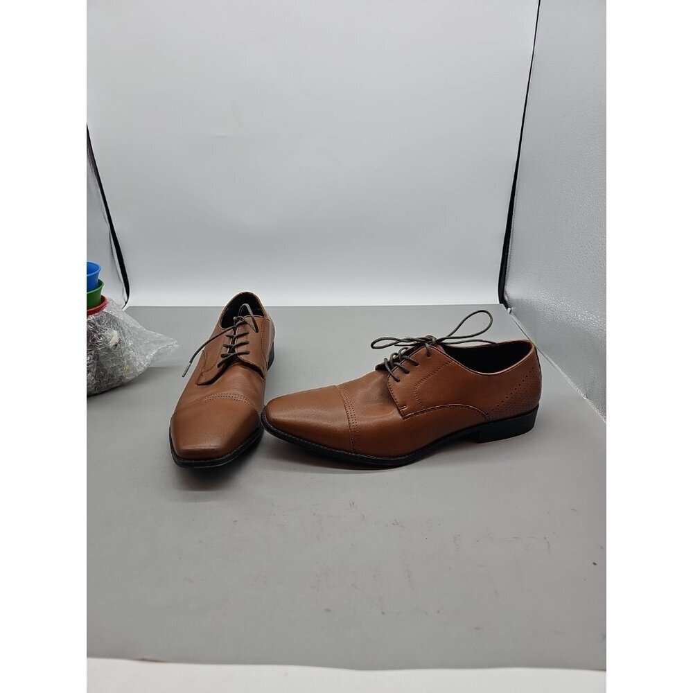 Kenneth Cole Unlisted -cap‎ Toe Men's Lace Up Wing Tip Shoes sz 11.5